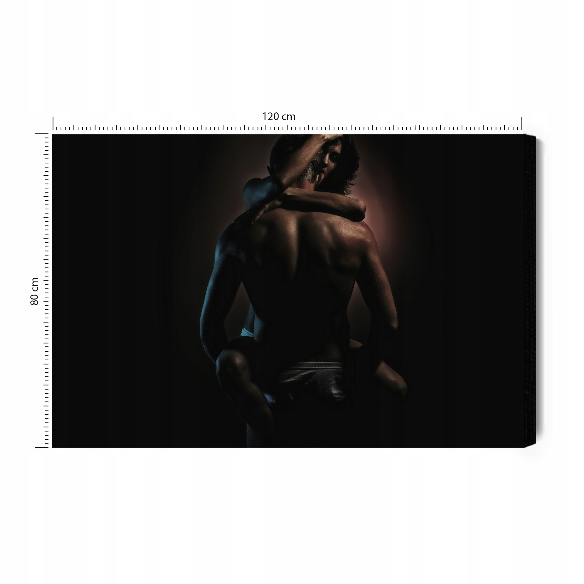 Obraz Na Plátně Pár v horkém objetí Canvas 120x80