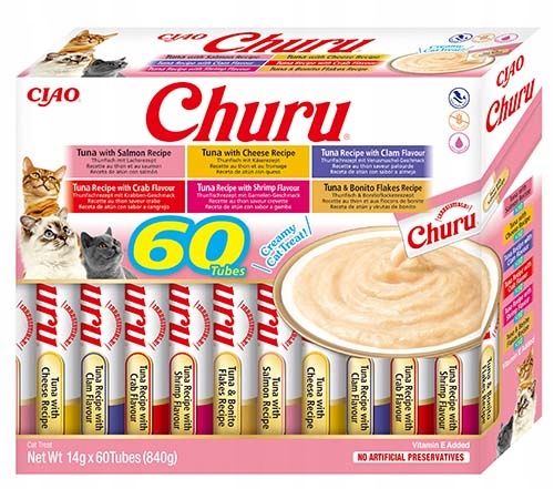 Inaba Churu dla Kota Mix Smaków z Tuńczykiem 60x14g