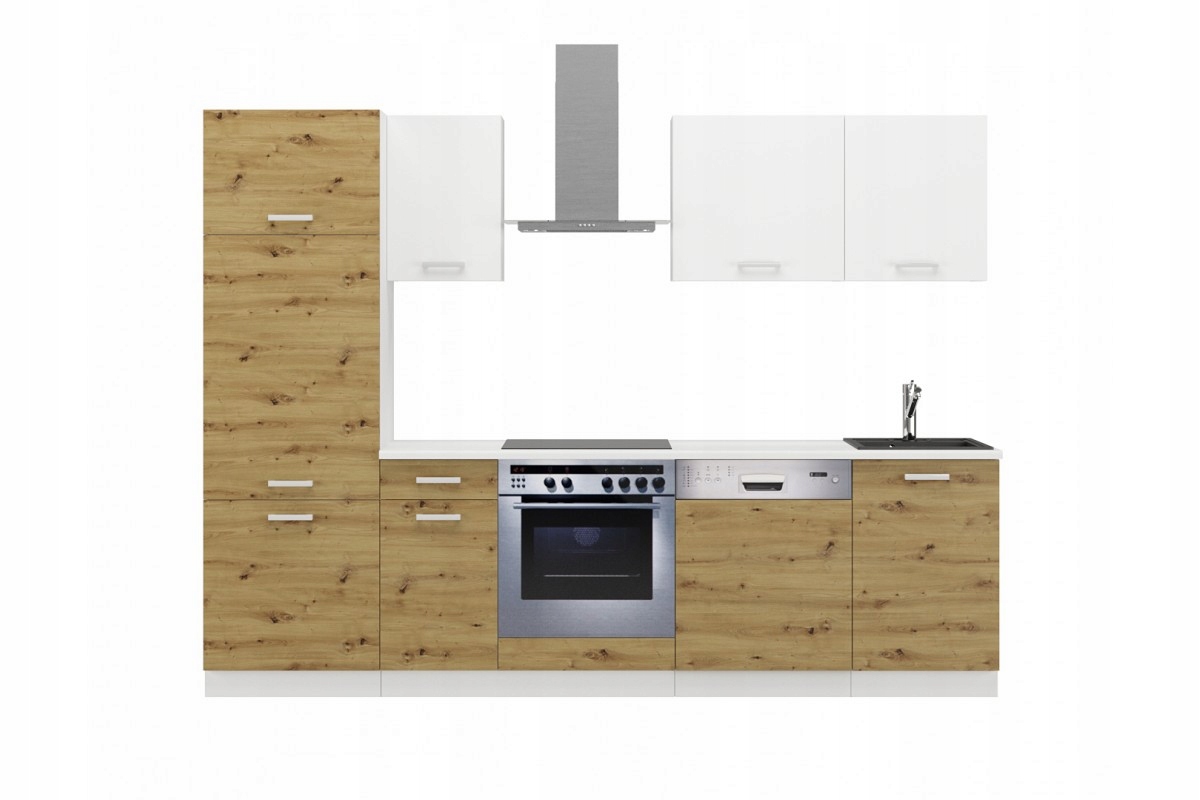 ZESTAW MEBLI DO KUCHNI TORO II 270 CM DĄB ARTISAN Kod producenta lem