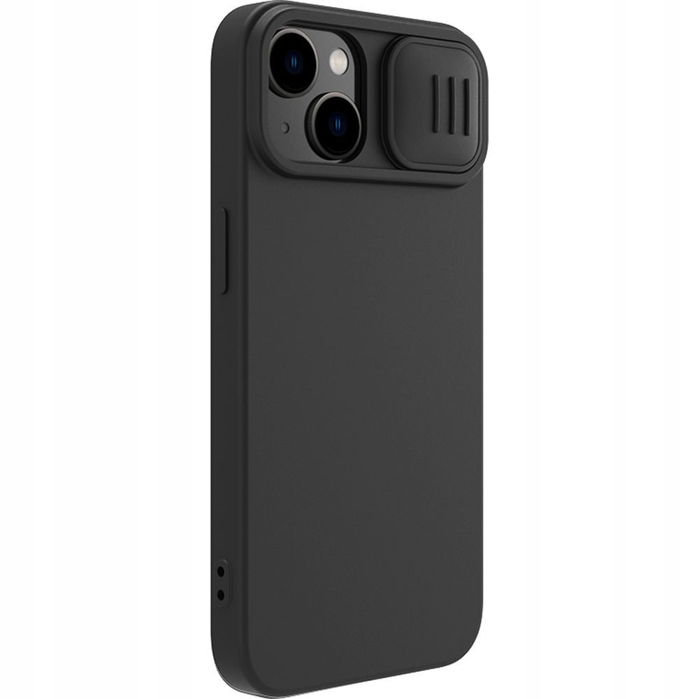 Etui Nillkin CamShield Silky Silicone do iPhone 15 Plus (czarne)