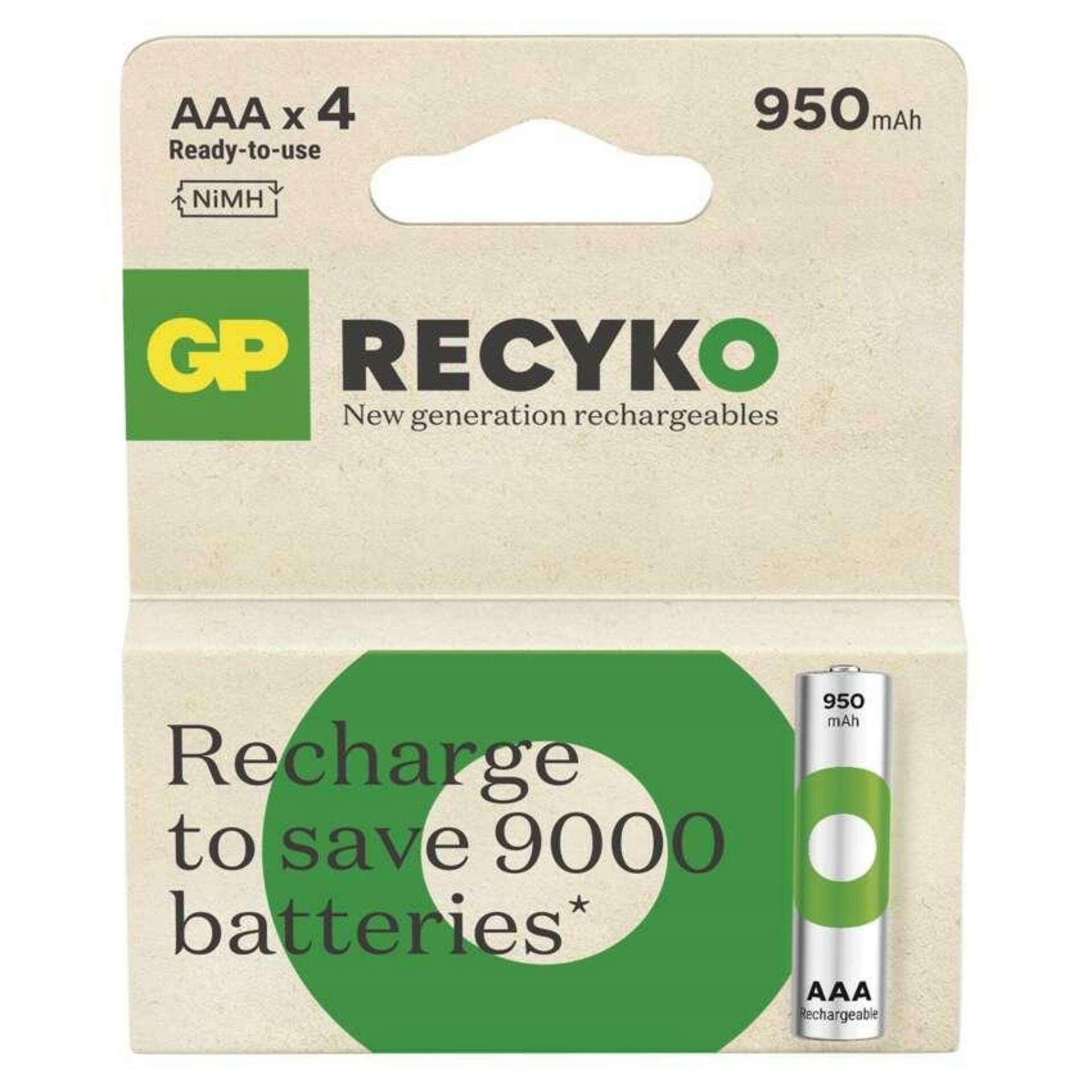 Akumulator Aaa Emos Gp ReCyko 950 mAh 1,2V NiMH 4szt.
