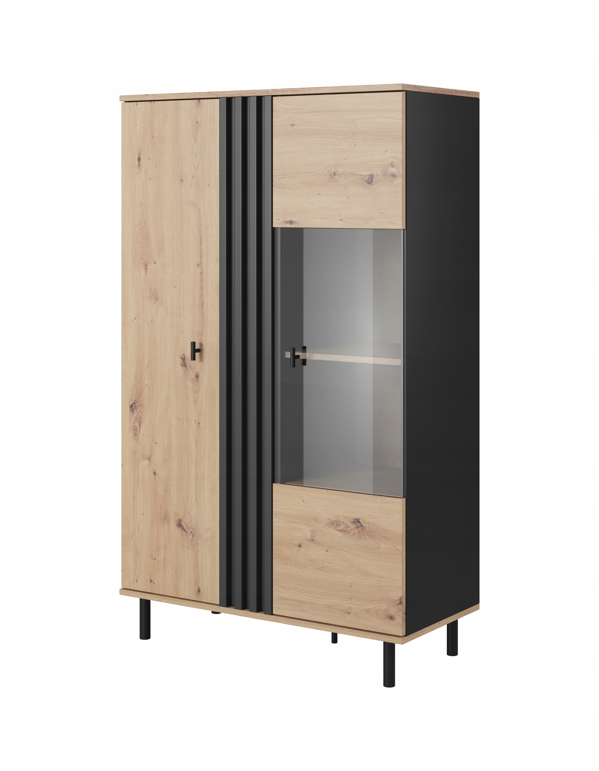 Witryna z lamelami w stylu loftowym MADISON