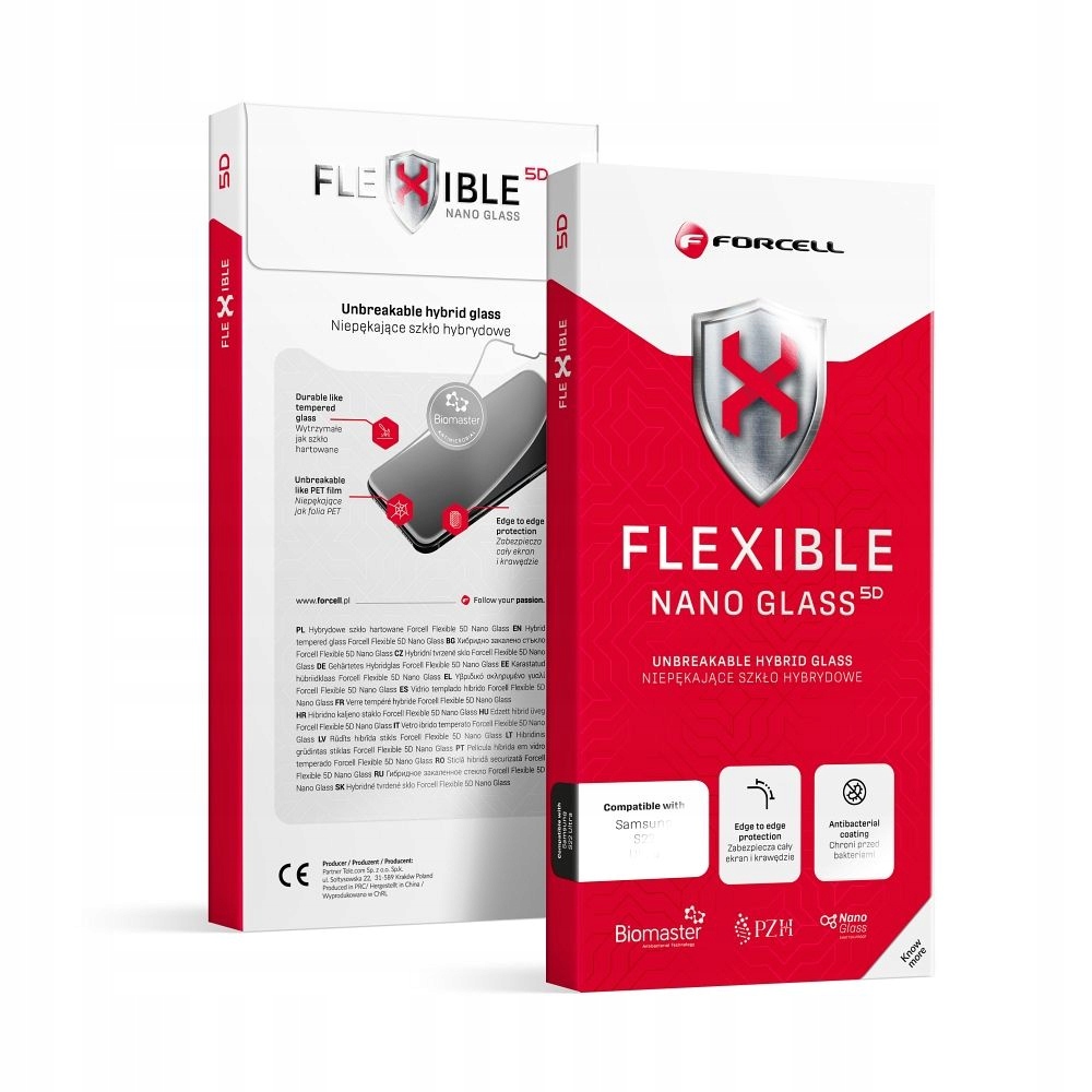 Forcell Flexible 5D – hybridní sklo pro iPhone 16 Pro Max, černé