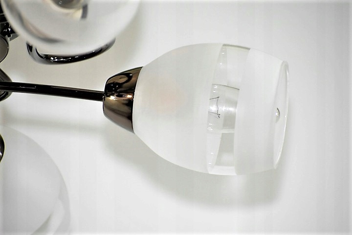 LAMPA PLAFON żyrandol Czarny Chrom PROMOCJA! Kod producenta PN-708/3