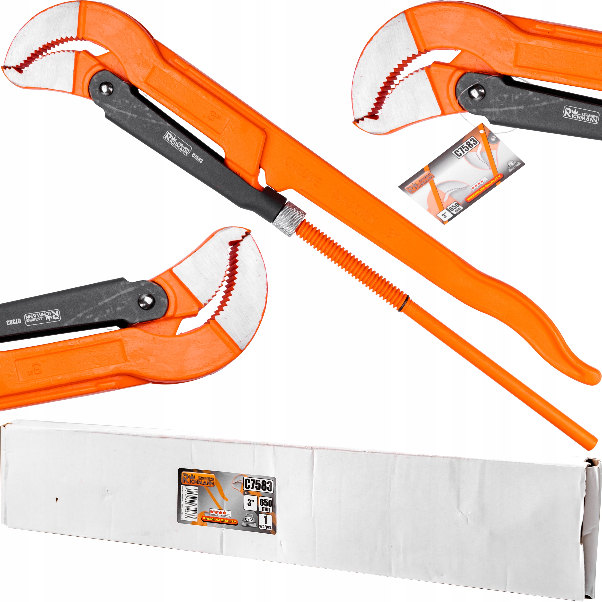 CĘGI SZCZYPCE ŻABKA KLUCZ NASTAWNY do RUR 3''