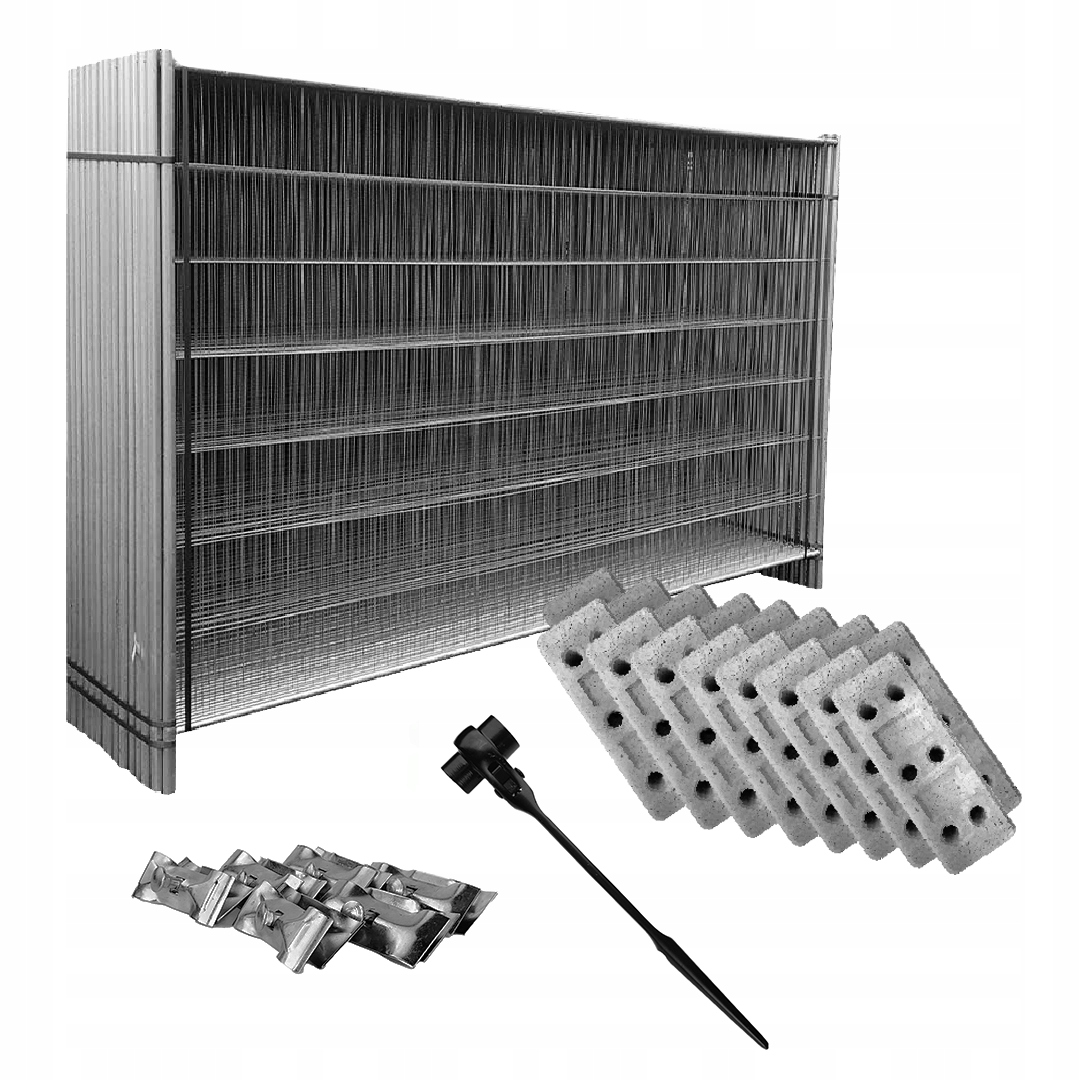 Ogrodzenie tymczasowe 50mb panel ażurowy 3,5x2,0m