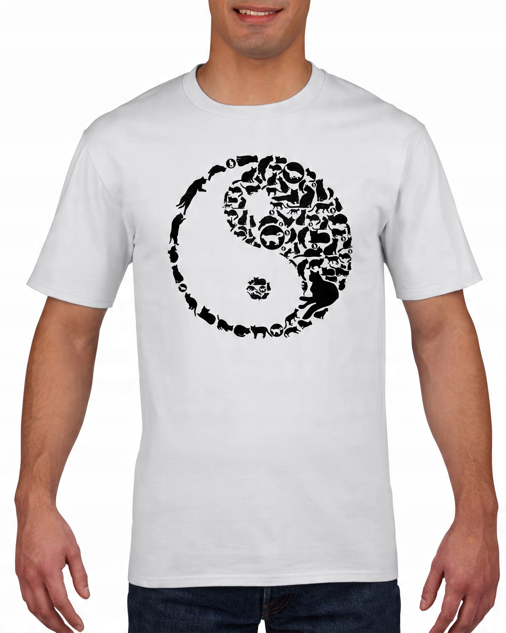 

Koszulka męska Ying Yang Koty S
