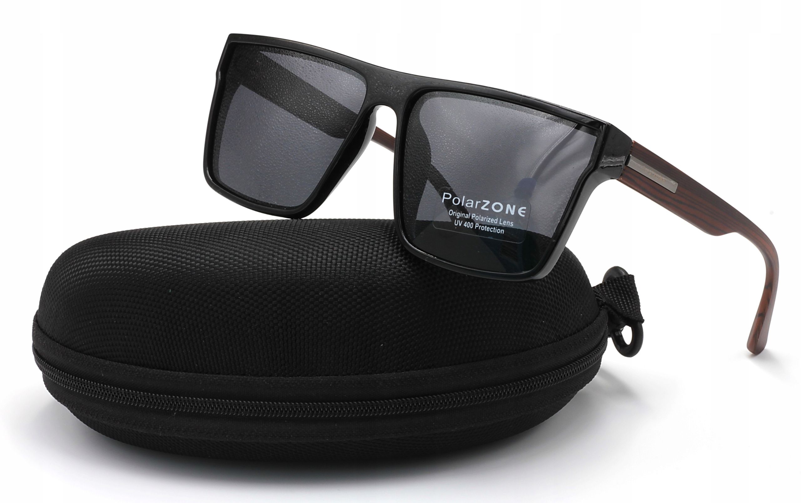 OKULARY PRZECIWSŁONECZNE MĘSKIE POLARYZACYJNE SPORTOWE ETUI KIEROWCÓW UV400