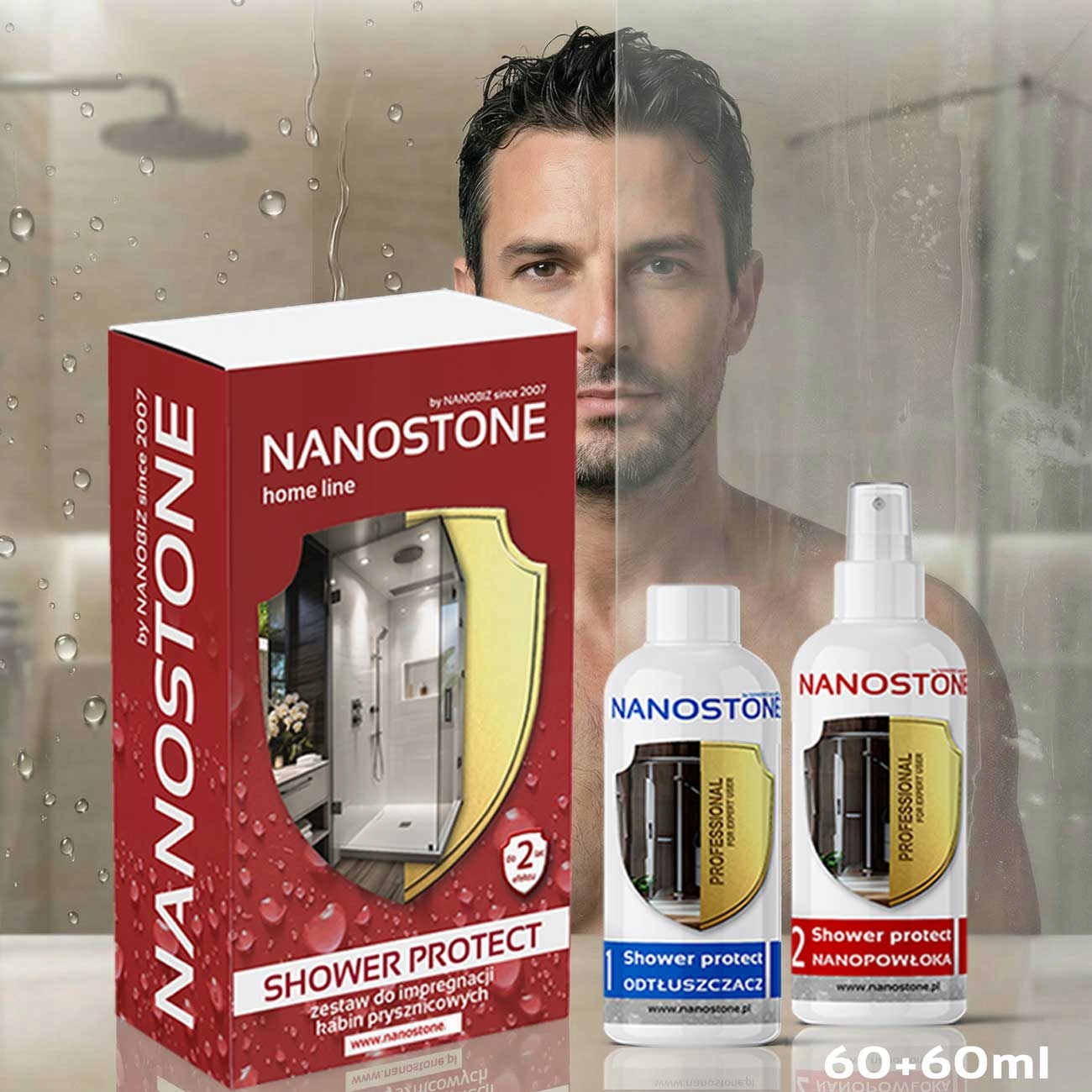 Nanostone Shower Protect Impregnát pro sprchové kouty 60 Ml 10 m2 2 let