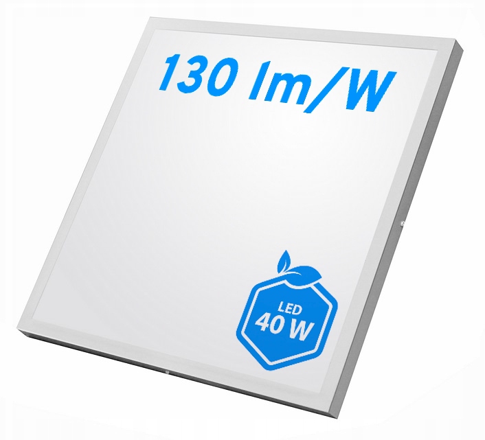 Panel Led Plafon 60x60cm 40W 5400 Lm Natynkowy 130Lm/W