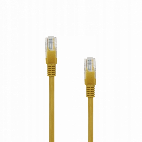 Kabel sieciowy Sbox UTP-3Y CAT5e 3m RJ45 złocony - żółty