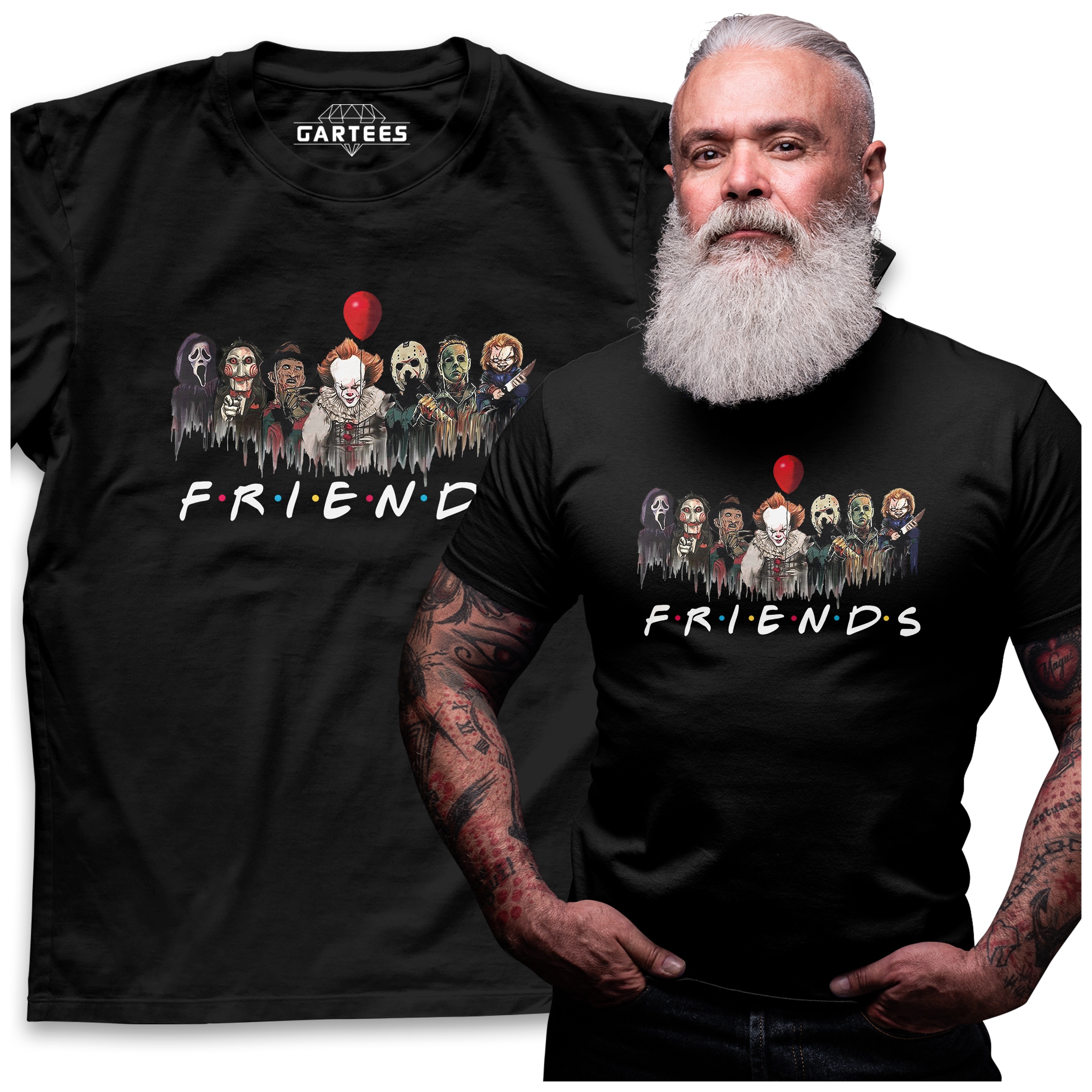 

Koszulka Męska Friends Horror Piła Lalka Chucky