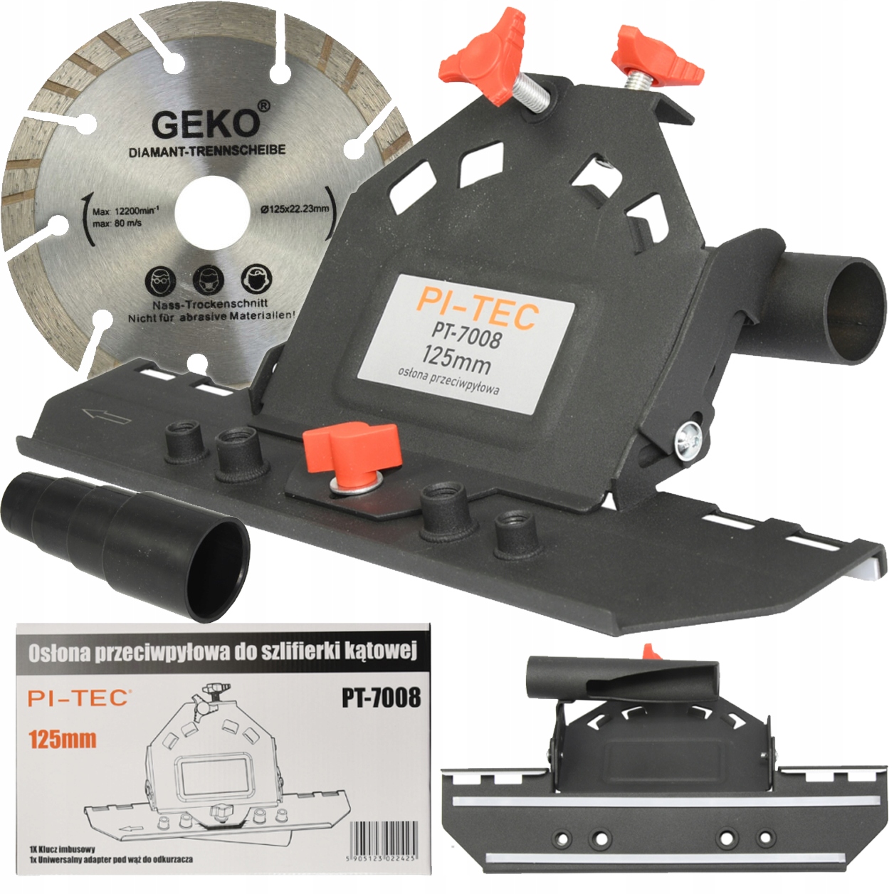 PRZYSTAWKA NAKŁADKA DO UKOSOWANIA SZLIFOWANIA PŁYTEK POD KĄTEM 45° + TARCZA