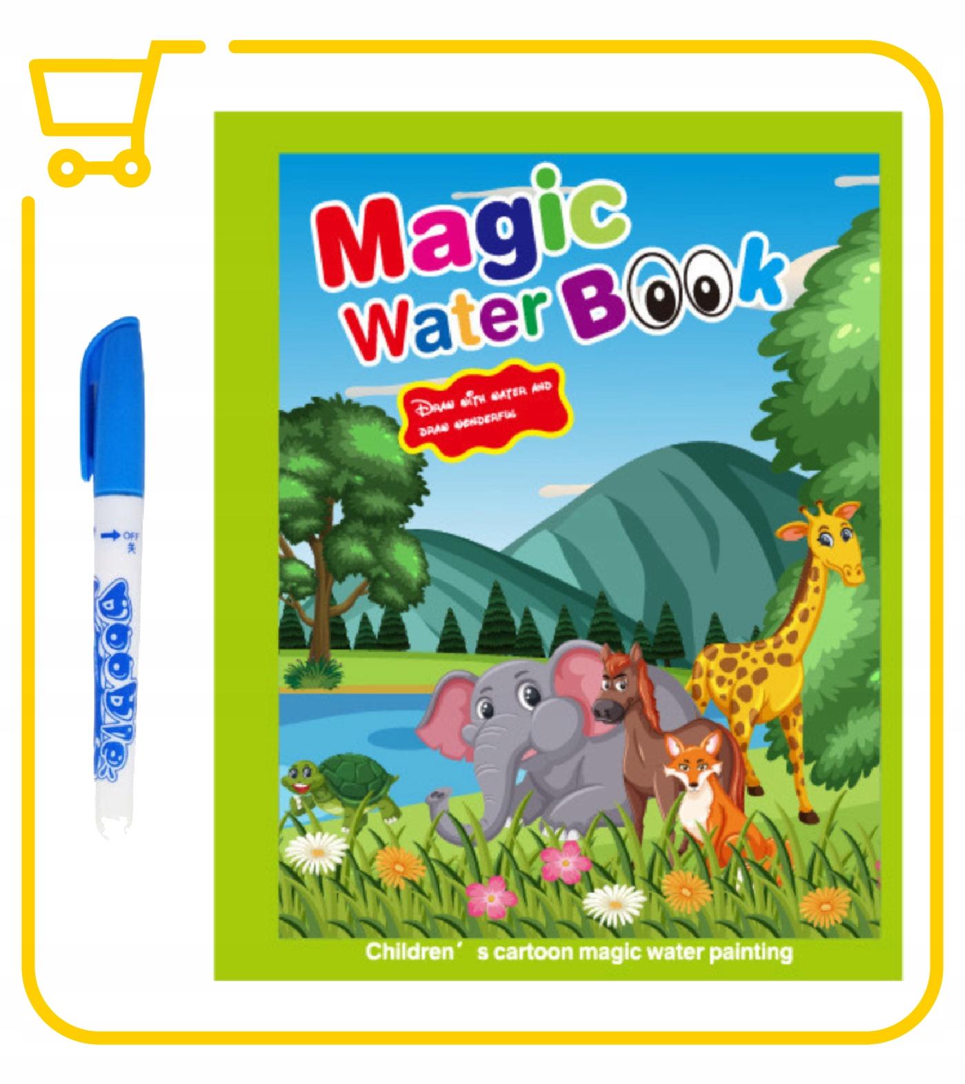 KOLOROWANKA WODNA INTERAKTYWNA WIELOKROTNEGO UŻYTKU DLA DZIECKA Marka bez marki