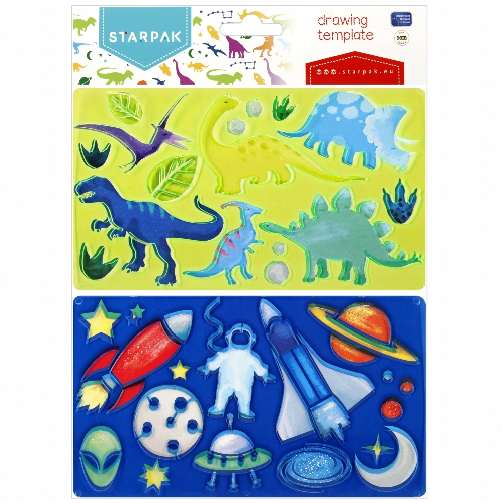 

Szablon Rysunkowy Dinozaury Kosmos dla chłopaka