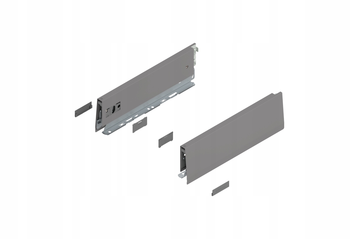 Blum 470M3002S Bok Merivobox, wysokość M (91 mm) 300 mm, szary indium mat