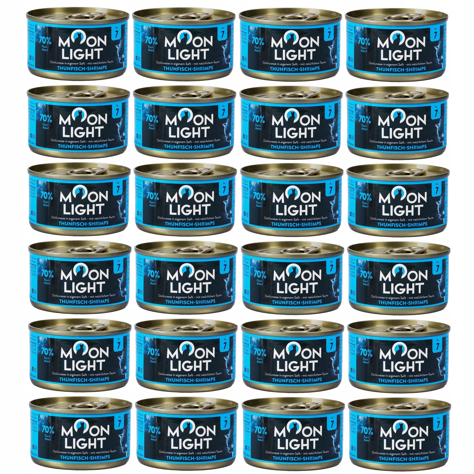 Moonlight Dinner Nr7 Mokra Karma W Puszce Dla Kota Tuńczyk Krewetki 24x80g