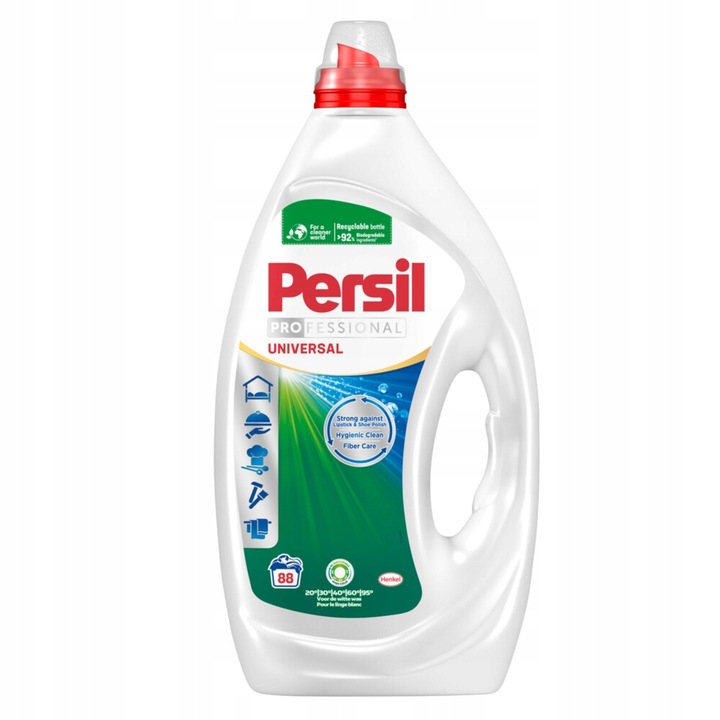 Levně Gel na praní Univerzální Bílá barva Silný Persil 3,96L 88 Praní