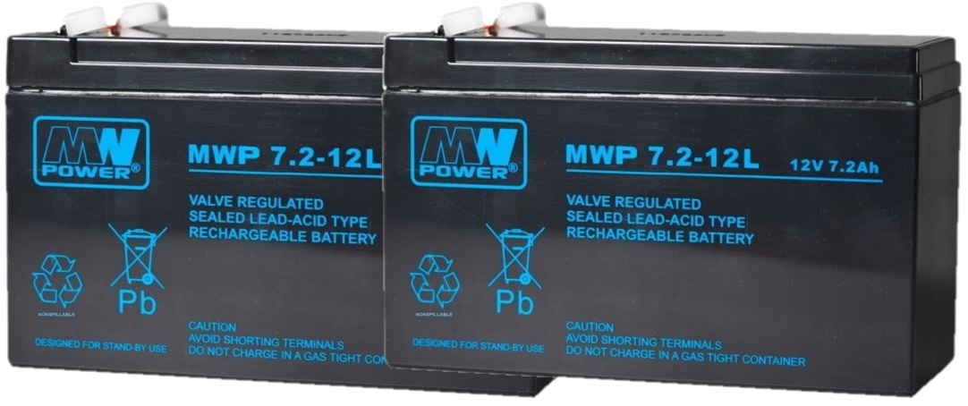 APCRBC48 RBC 48 ZESTAW AKUMULATORÓW PAKIET BATERII UPS APC 2x MWP 7.2-12L