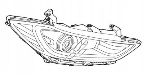 Hyundai Elantra (2016-2018) Reflektor prawy