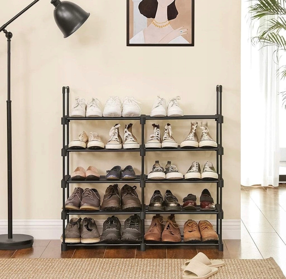 REGAŁ SZAFKA PÓŁKA NA BUTY ORGANIZER METALOWA STOJAK SKŁADANA WYTRZYMAŁA! Kod producenta Regał Stojak Metalowy Na Buty