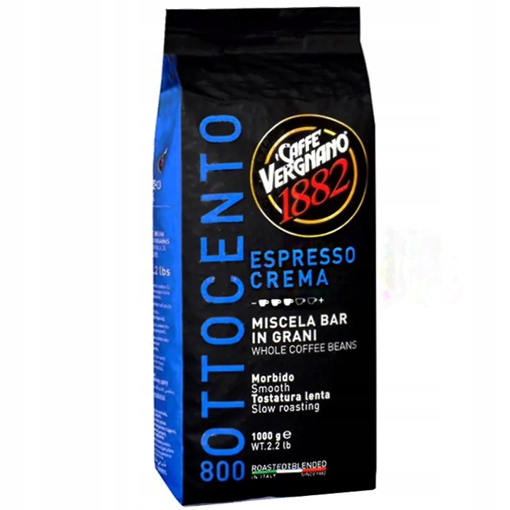 Kawa ziarnista Caffe Vergnano Ottocento 800 Espresso Crema 1kg