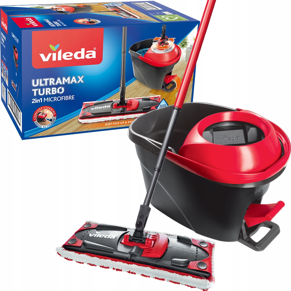 Levně Kbelík a plochý mop Vileda Ultramax Turbo 35 cm