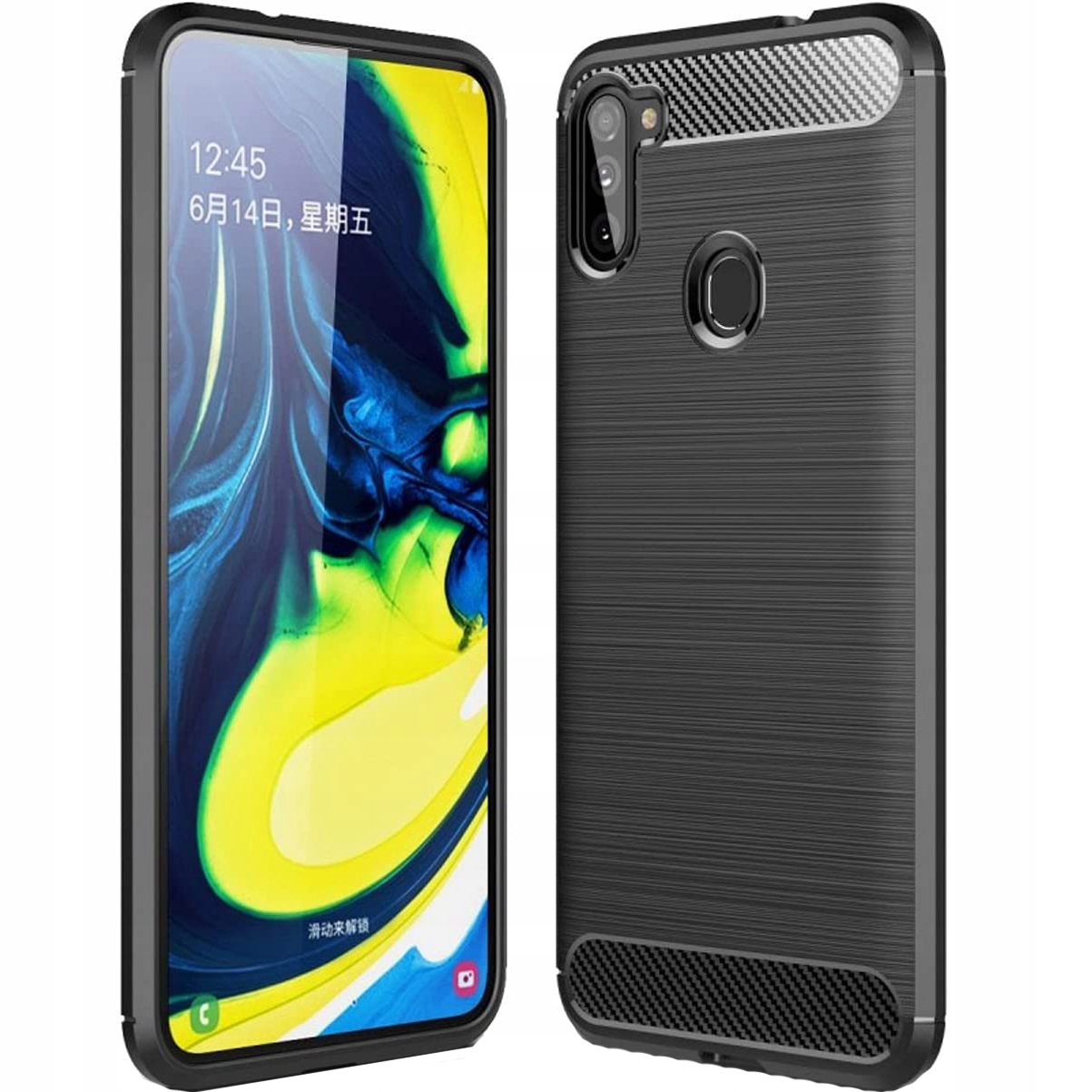 

Etui do Samsung Galaxy M11 Karbon Case Szkło