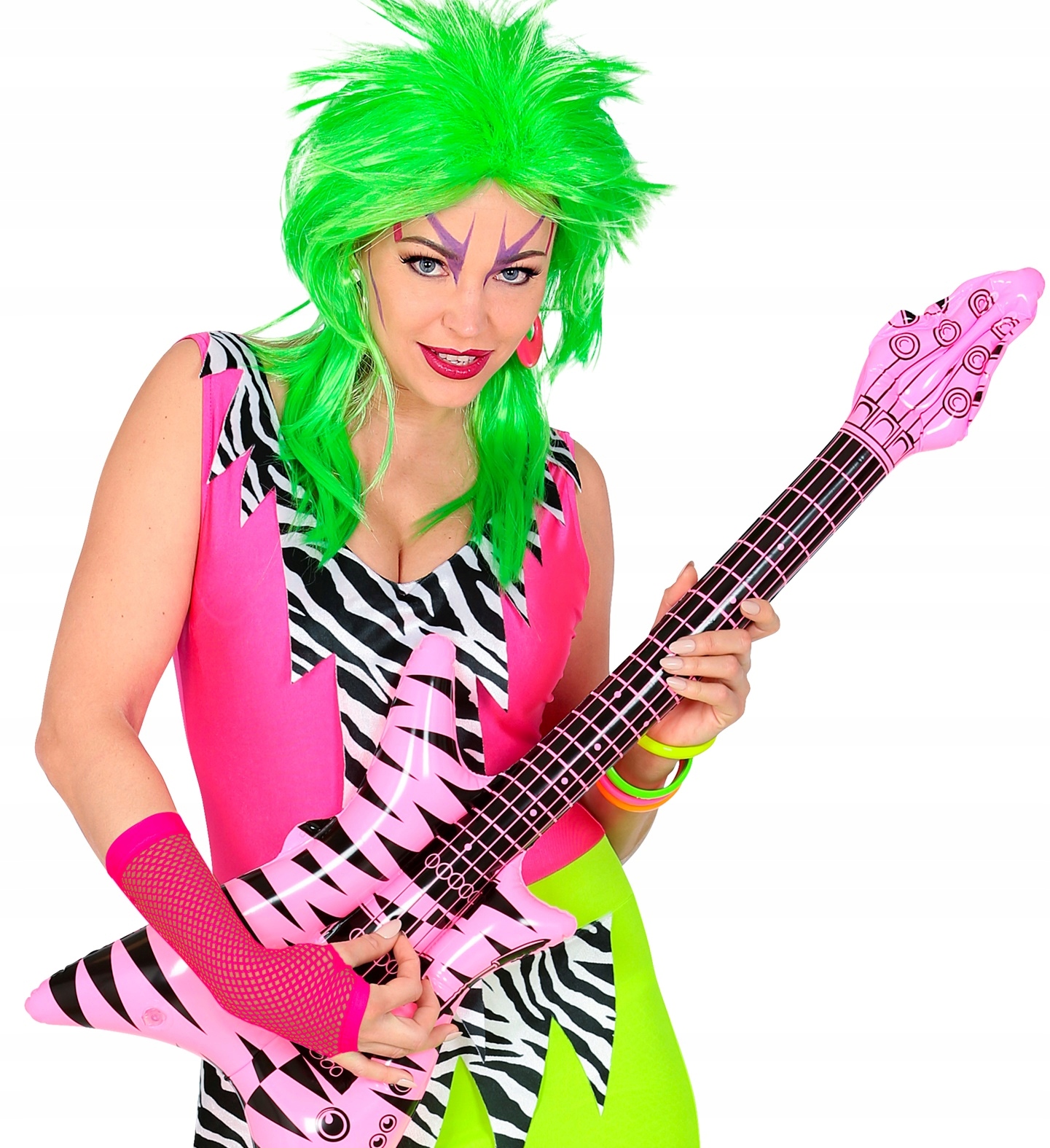 RĘKAWICZKI Siatki Siateczkowe Kabaretki RÓŻOWE Neonowe DISCO Lata 80 Kod producenta 8003558147458