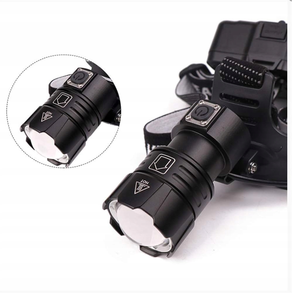 MOCNA LATARKA CZOŁOWA LED CZOŁÓWKA RING COB MOC Marka bez marki