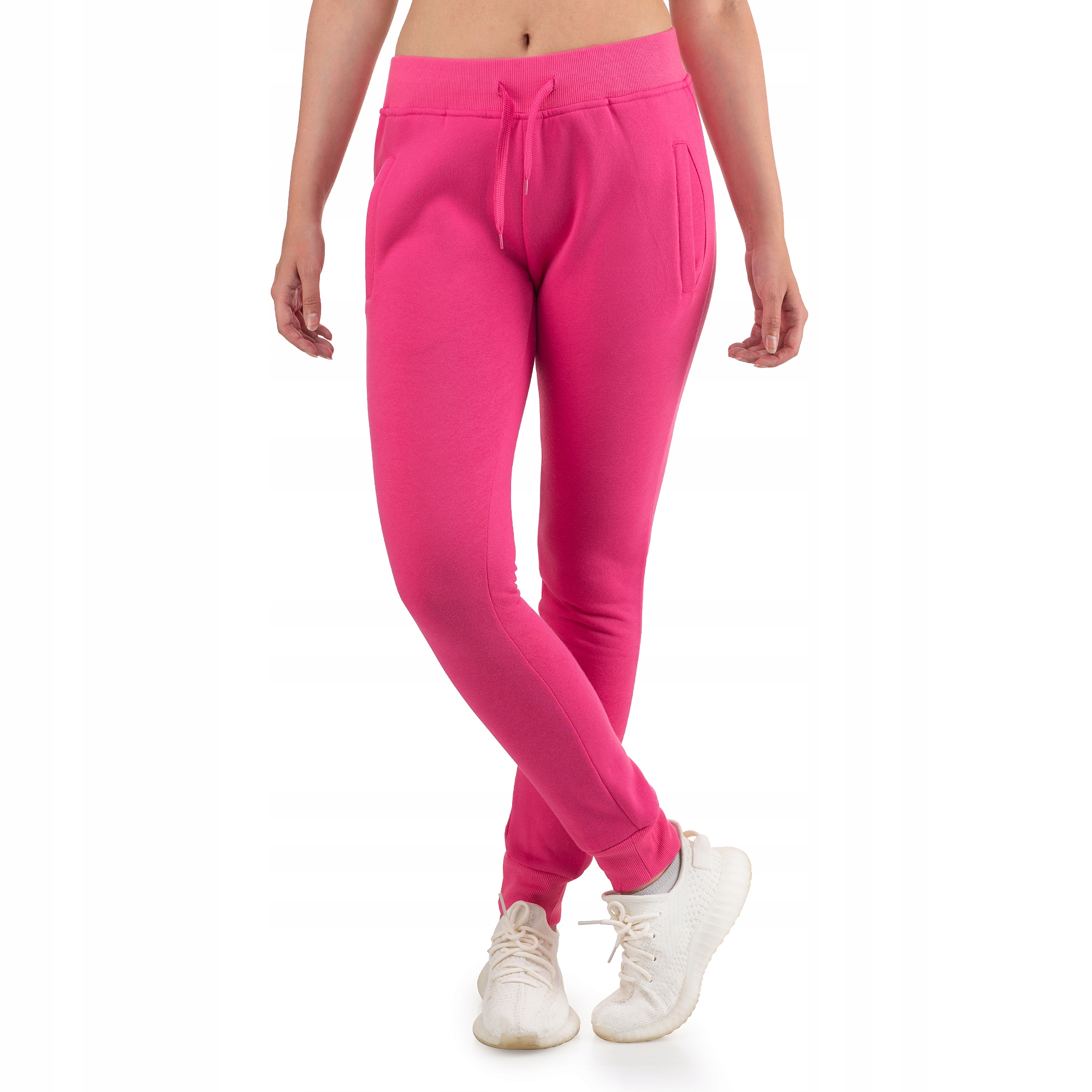 CK01 roz. XL DAMSKIE SPODNIE DRESOWE GŁADKIE Wzór dominujący bez wzoru