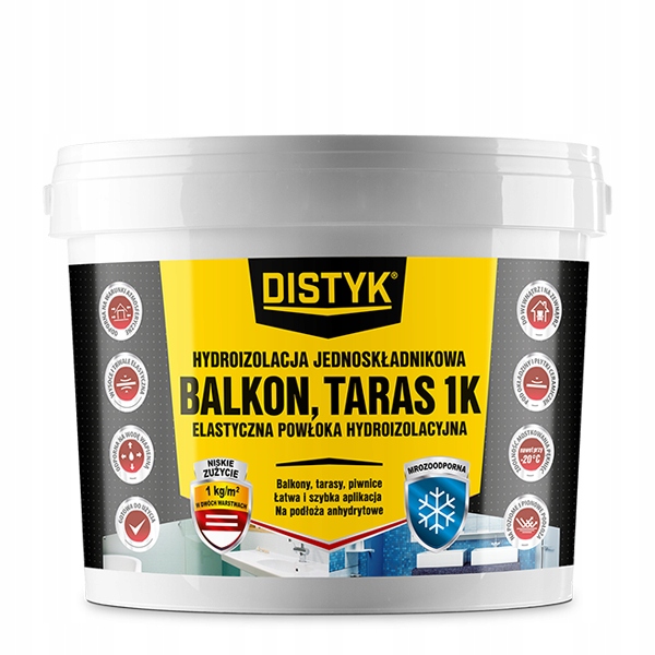

Hydroizolacja Distyk 1K- Balkon, Taras 5 kg