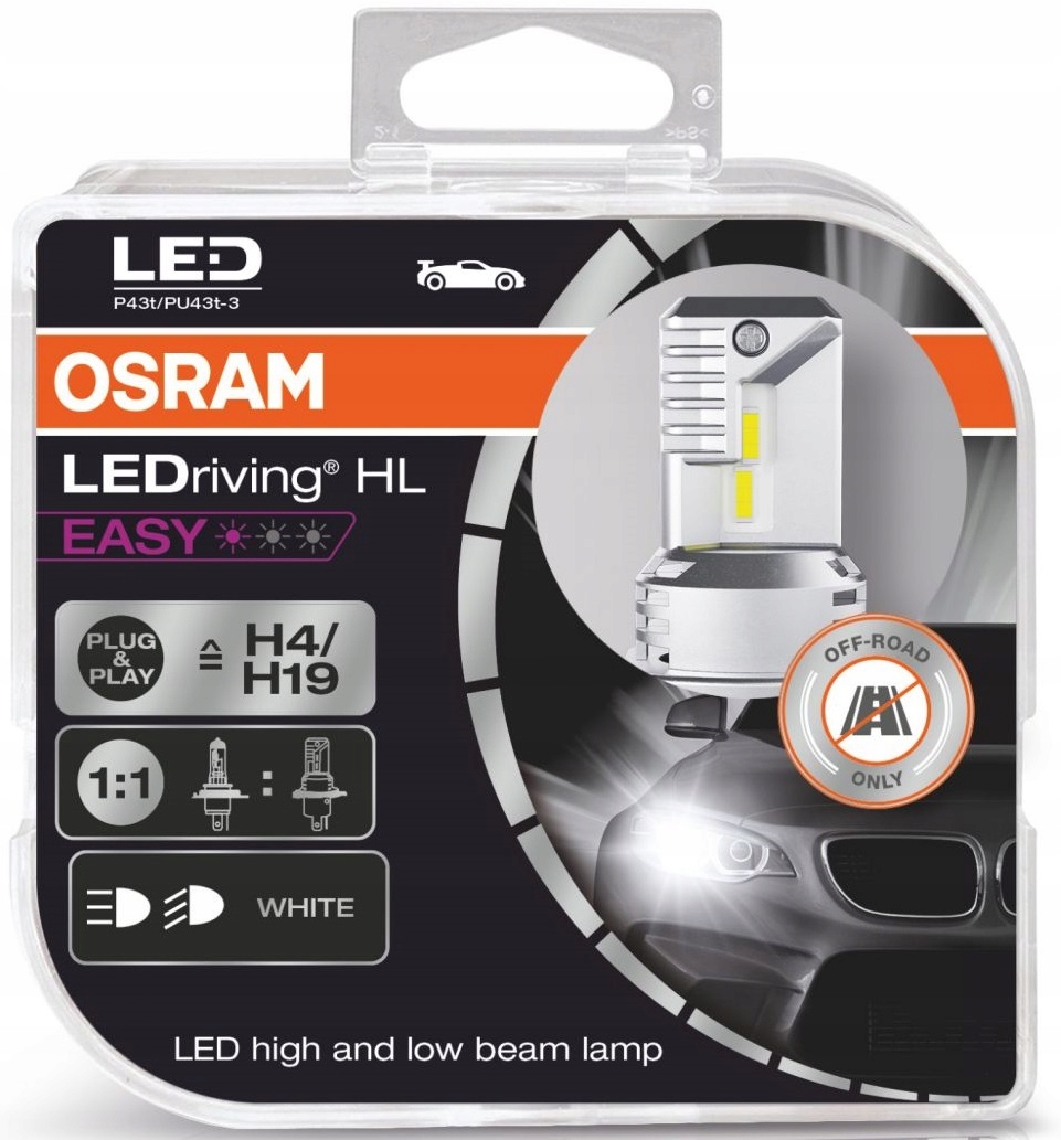 Фото - Автолампа Osram H4 Led  LEDriving 12V 19W 1:1 Bez Adapterów 