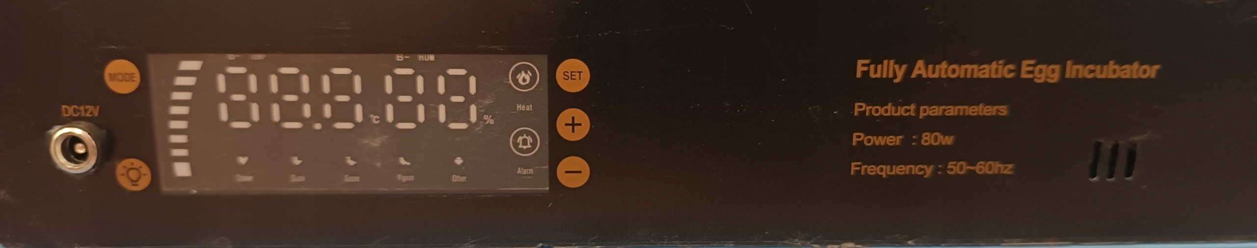 Inkubator wylęgarka automatyczna na 64 jaj 80W Marka inny