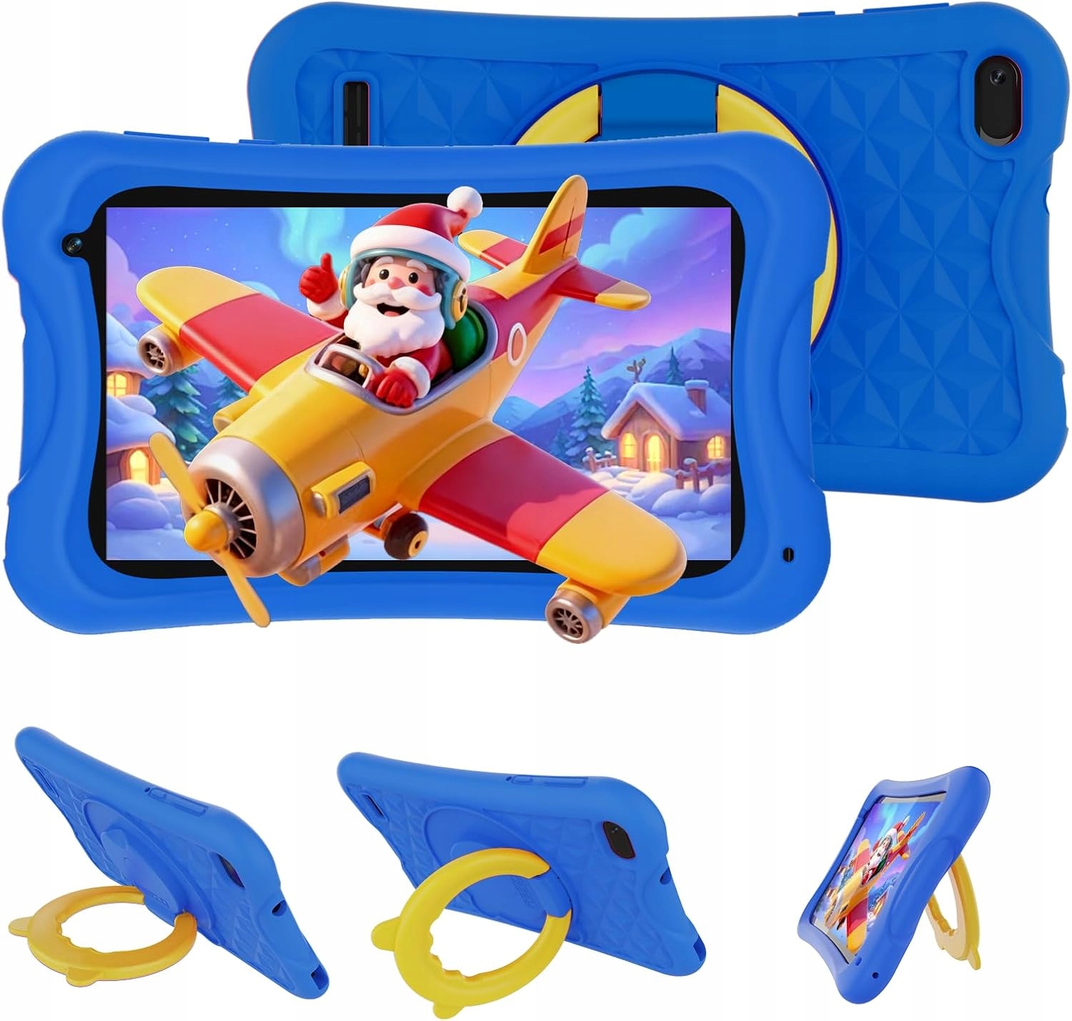 Tablet z systemem Android 7" dla dzieci, 4 Gb Ram podwójny aparat niebieski