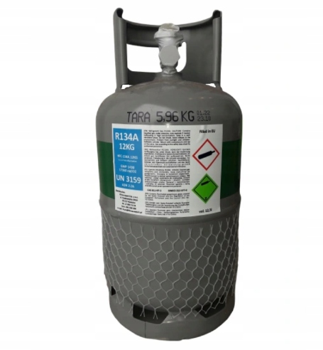 CZYNNIK CHLODNICZY R134A 12KG LEGALNY GAZ BUTLA