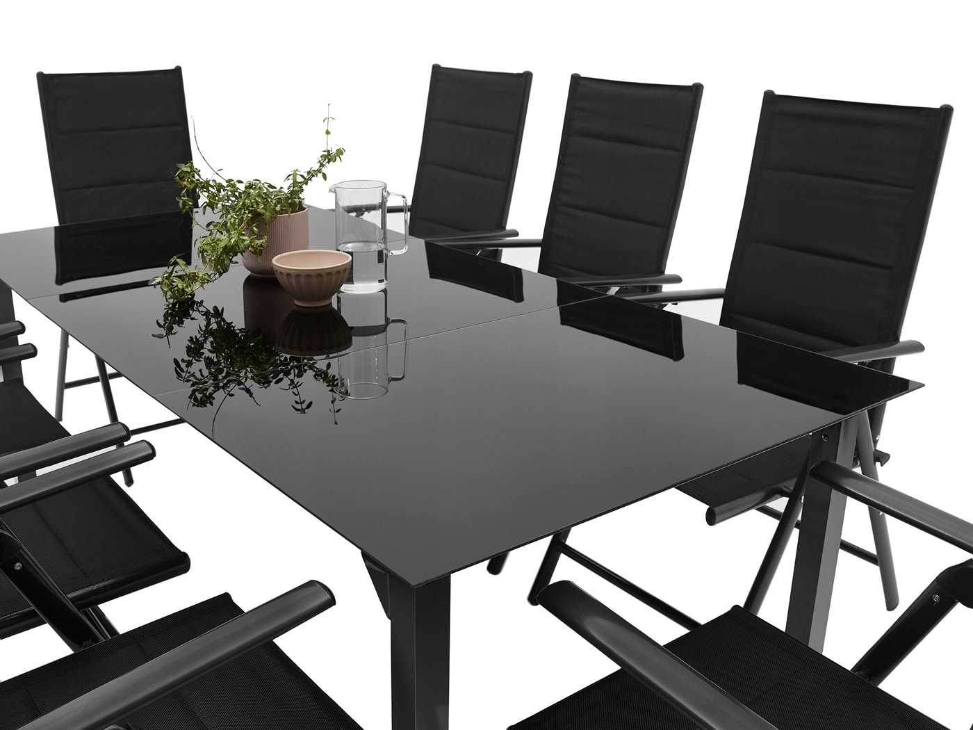 KOMPLET MEBLI OGRODOWYCH NA TARAS STÓŁ + 8 KRZESEŁ Producent MAT-COMPANY