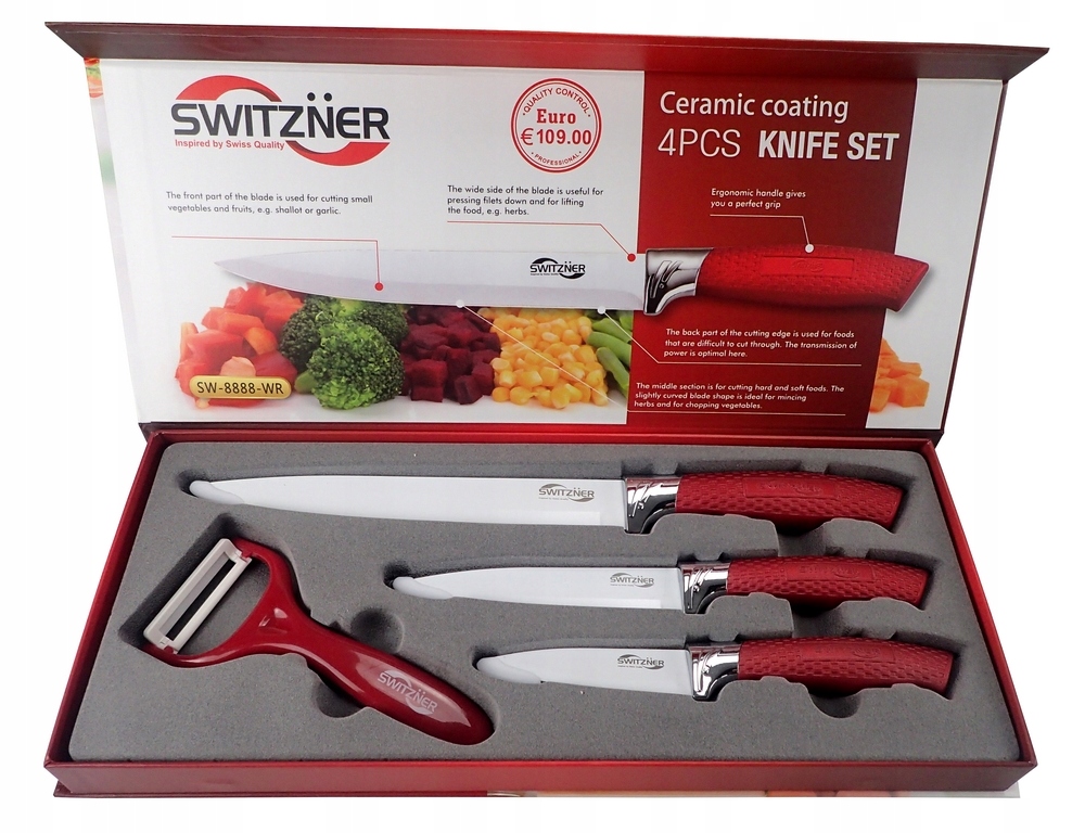 

Zestaw 3+1 Noże Kuchenne Switzner SW-8888WR
