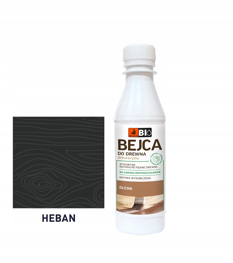 

Bio Bejca Do Drewna wodna Dragon 200 ml Heban