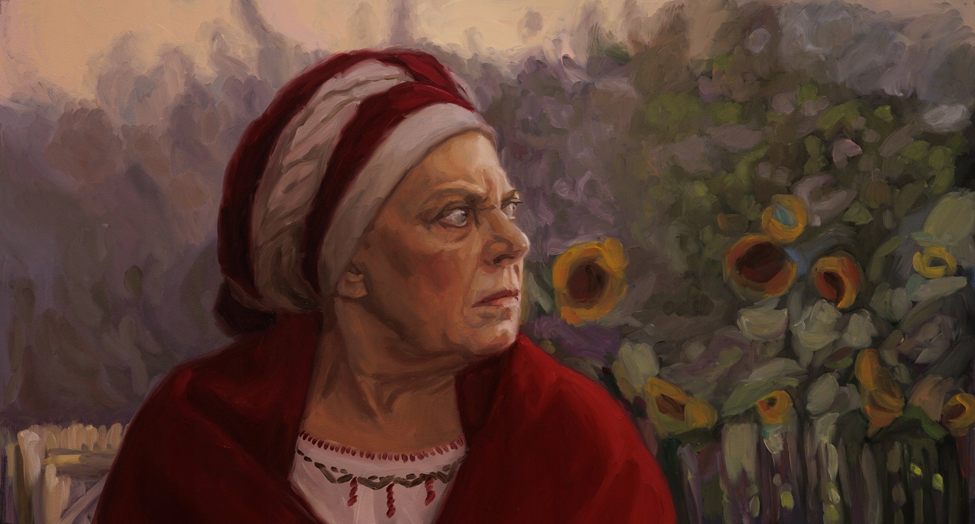 Jagustynka przed domem Wójta - CH1561