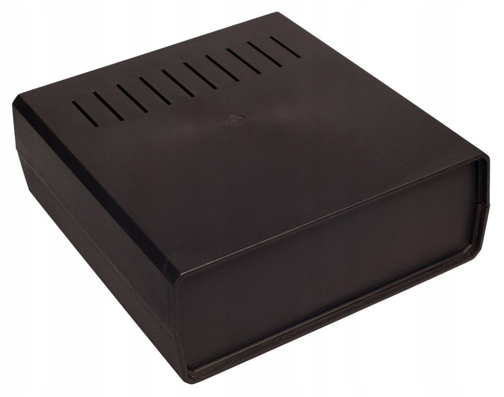 Obudowa plastikowa wentylowana Czarna Z1W 188 x 197 x 70 mm Uniwersalna