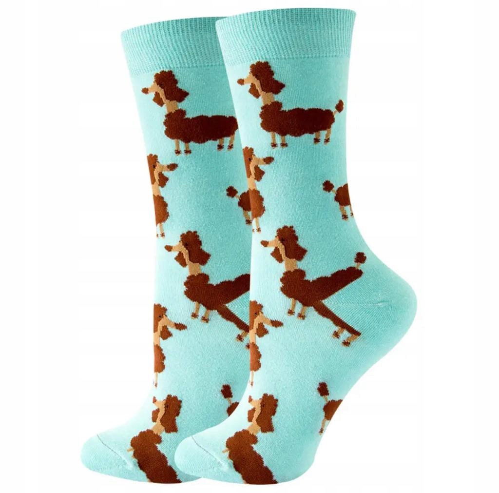 Dámske pánske ponožky ponožky psie pes pudel vysoké mätové