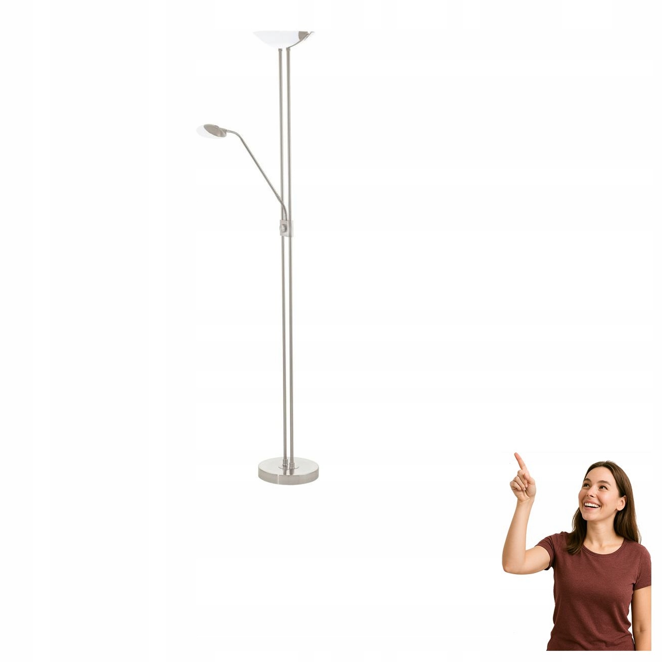 Podlahová Led lampa 20W/2,5W/2,5W Baya Led 93874 Eglo