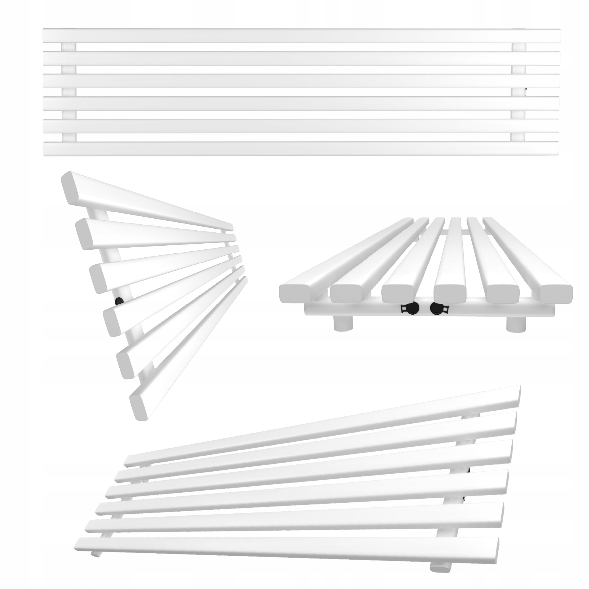 Horizontální radiátor HORYZONT6 45x100 bílý mat