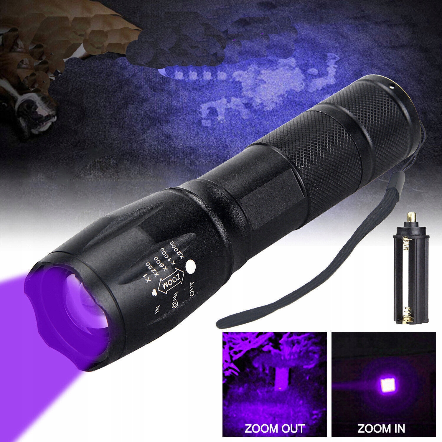 LATARKA UV DO BURSZTYNU KLIMY BANKNOTÓW ZOOM Liczba trybów 3