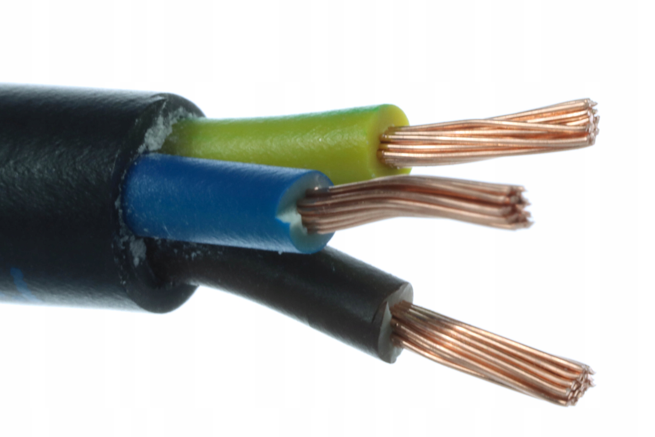 

Kabel instalacyjny prądowy czarny Omy 3x1 5m