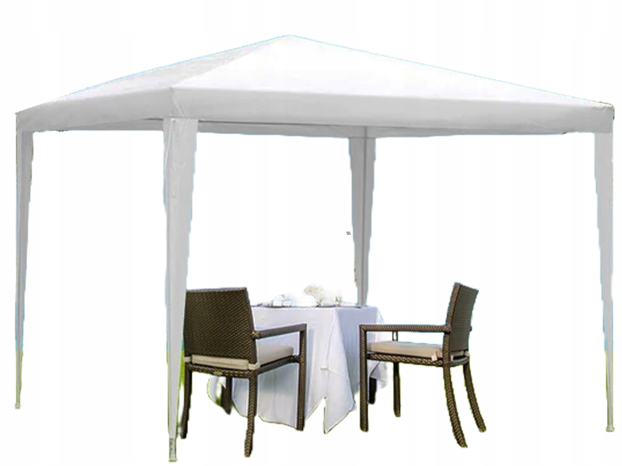 Pawilon Namiot Ogrodowy Imprezowy Handlowy Altana Zadaszenie Biały 3X3M