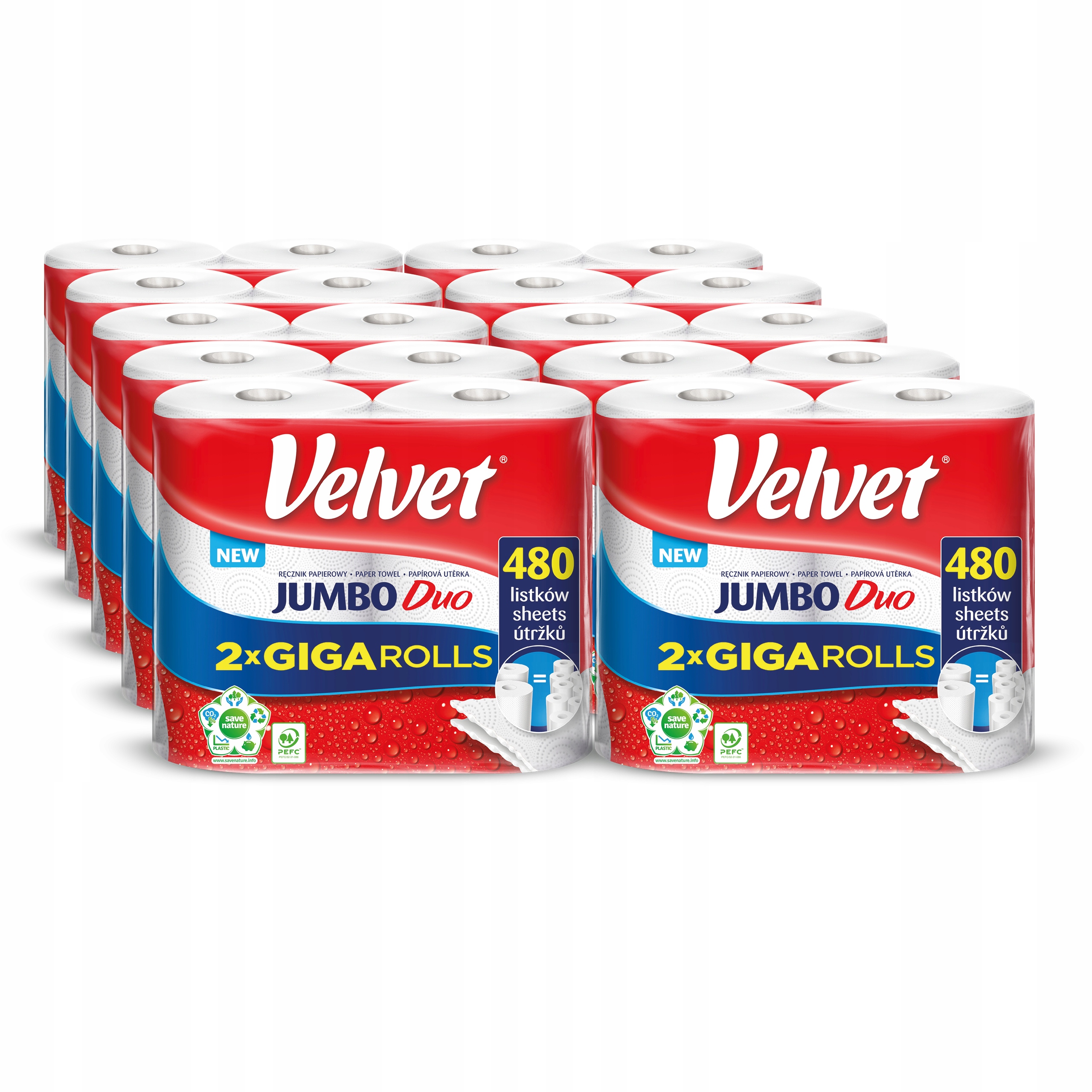

Velvet ręczniki papierowe Jumbo Duo 10x2 rolki