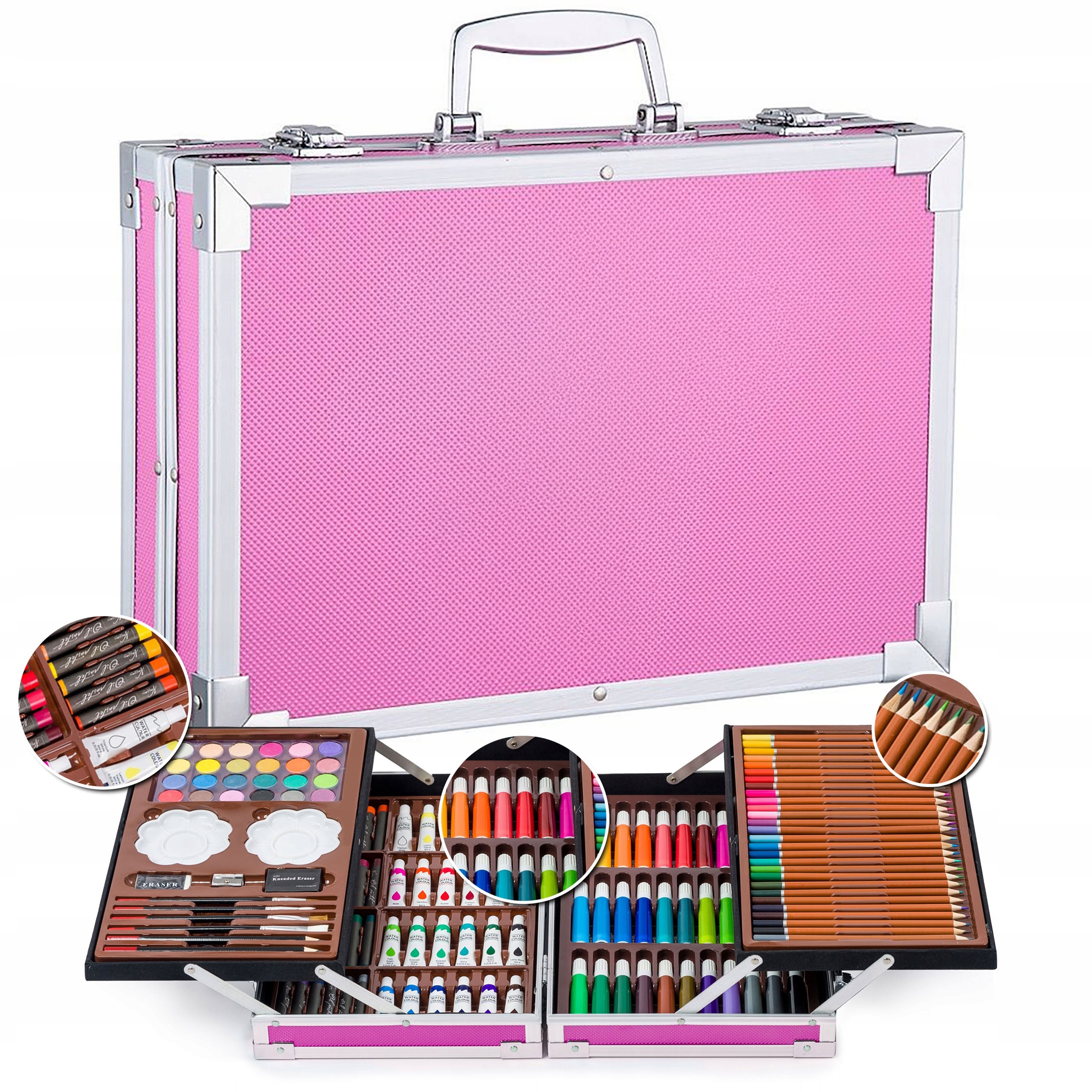 Umělecká Sada Růžová Pro Malování Dítěte Dívky Dárek K Vánocům