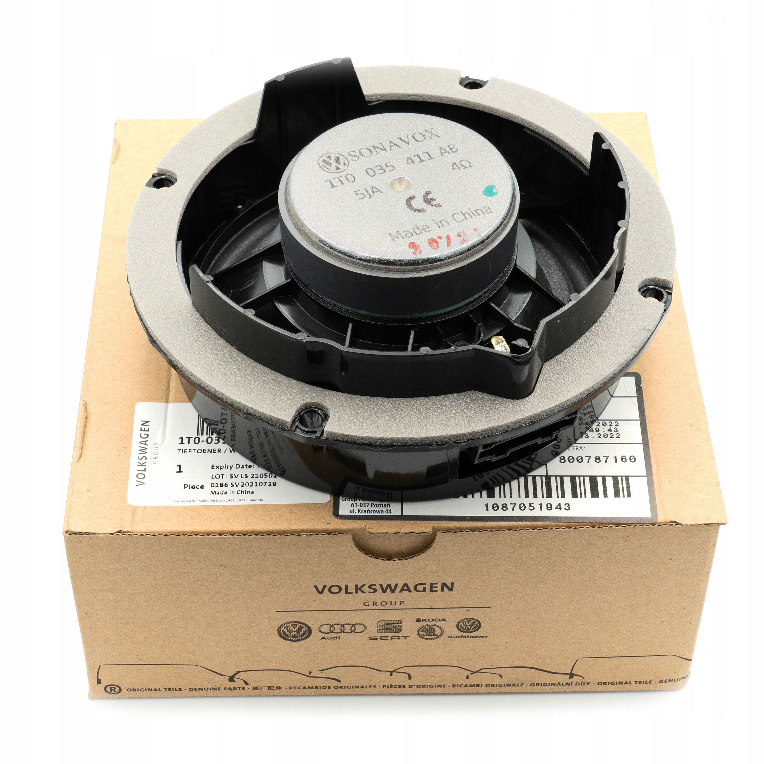 OE VAG GŁOŚNIK NISKOTONOWY SKODA FABIA I II Producent części Inny